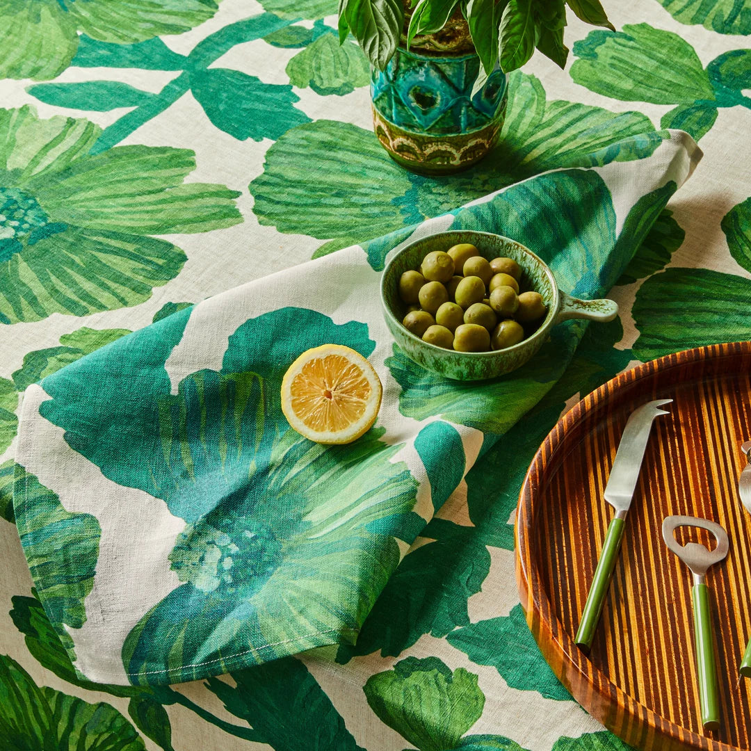 Napkins - Leon Emerald - Set of 4