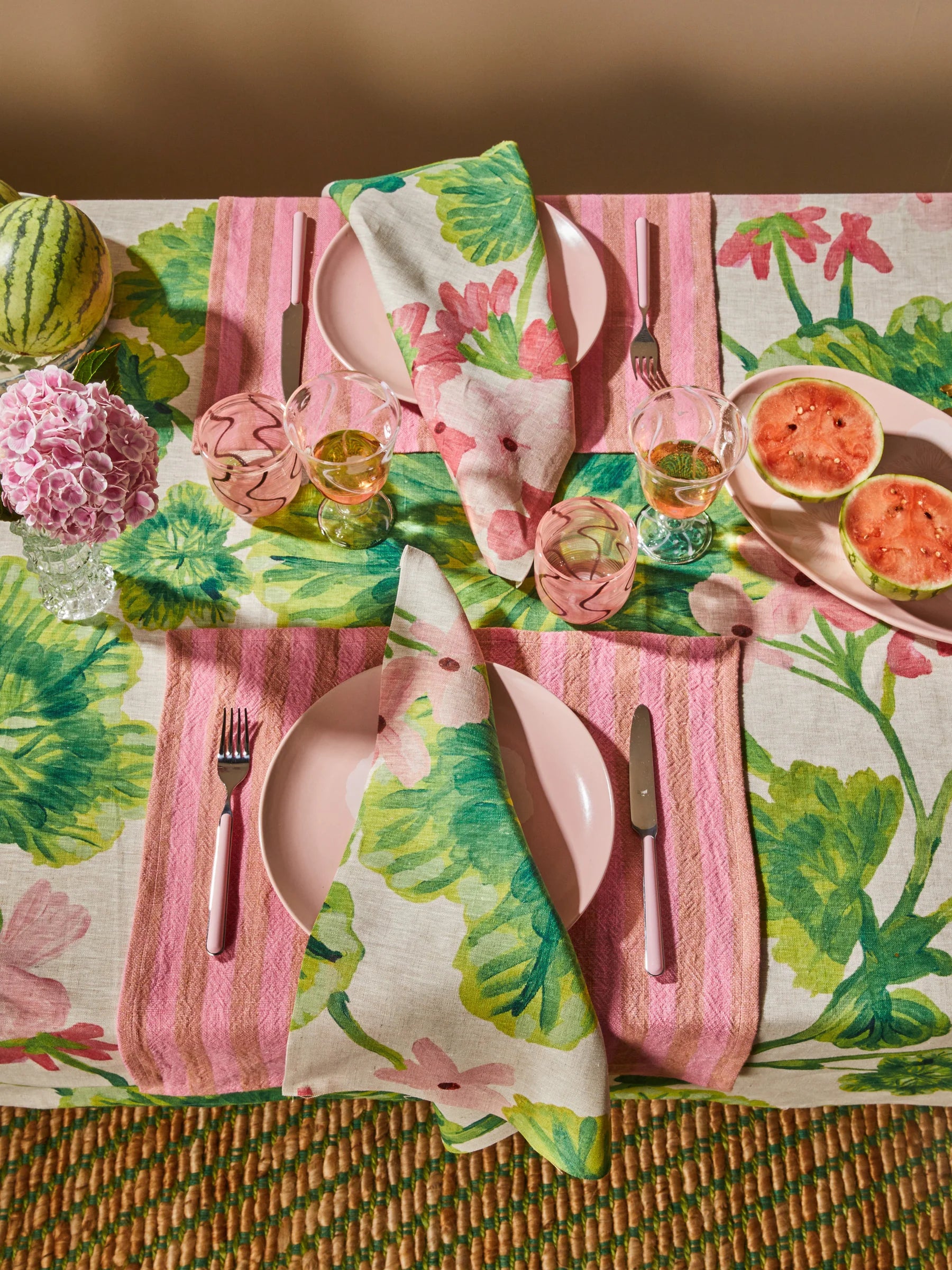 Napkins - Geranium Multi - Set of 4