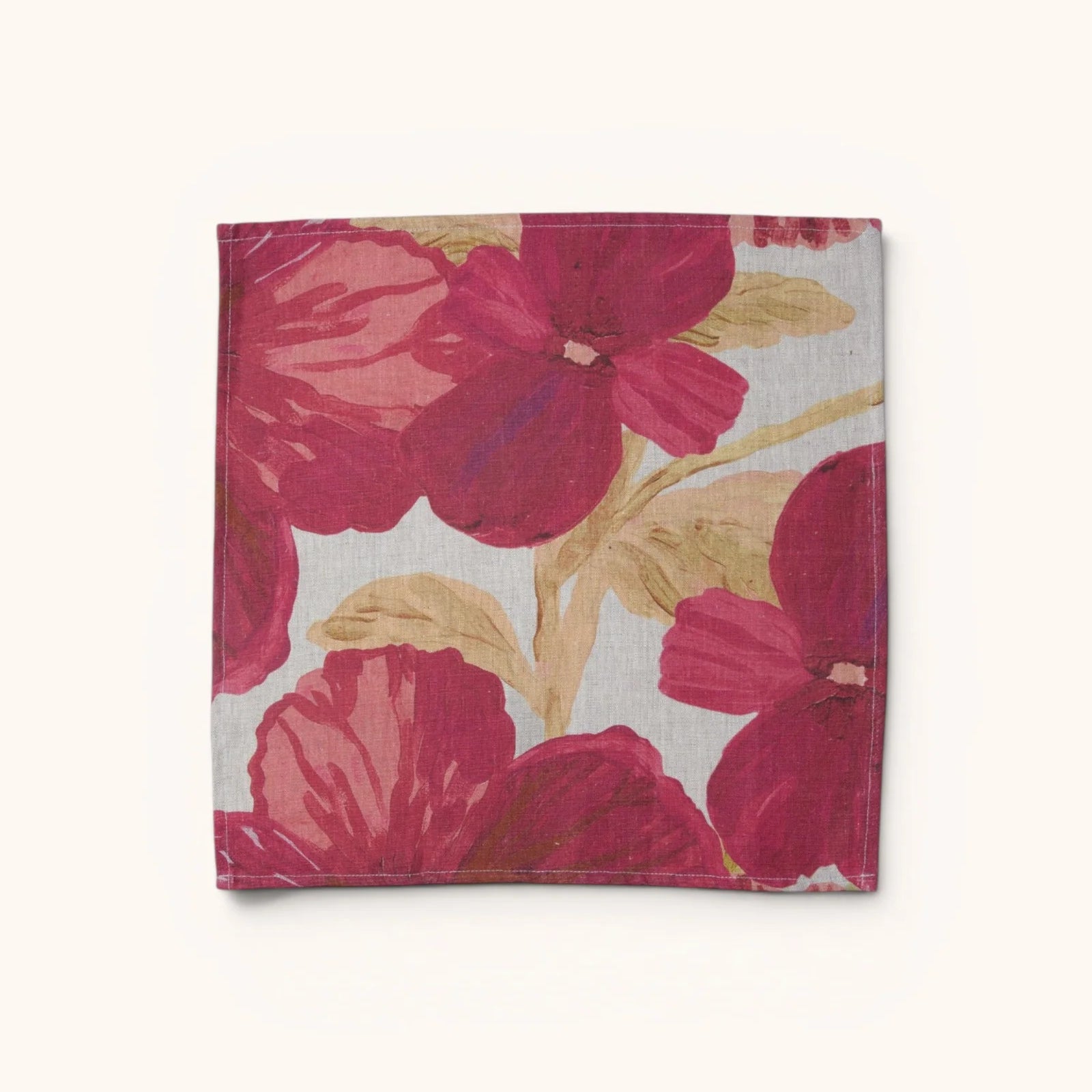 Wild Pansy Pink Napkins - Set of 4