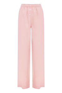 Lounge Linen Crop Pants - Blush