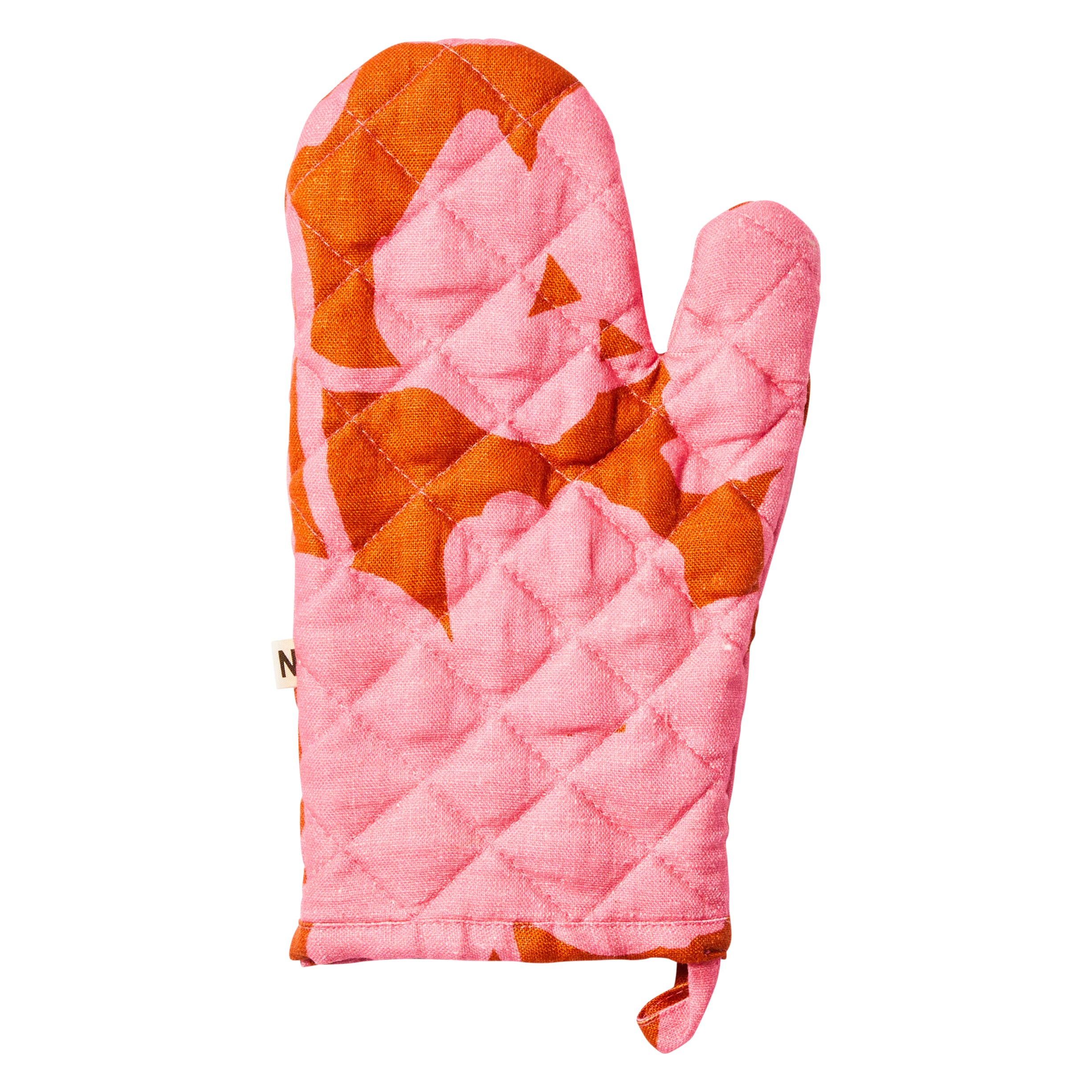 Oven Mitt - Carmine Pink