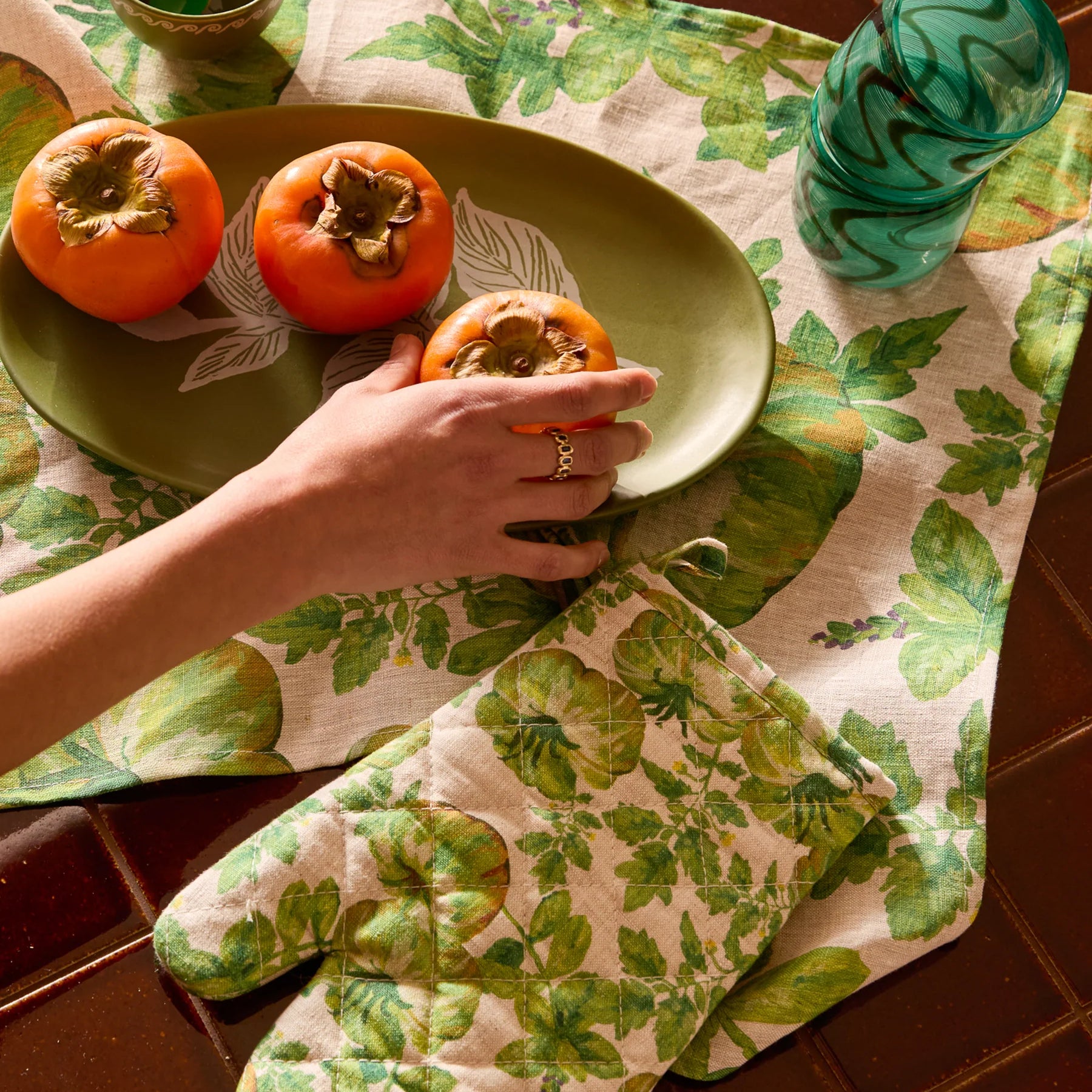 Oven Mitt - Heirloom Green