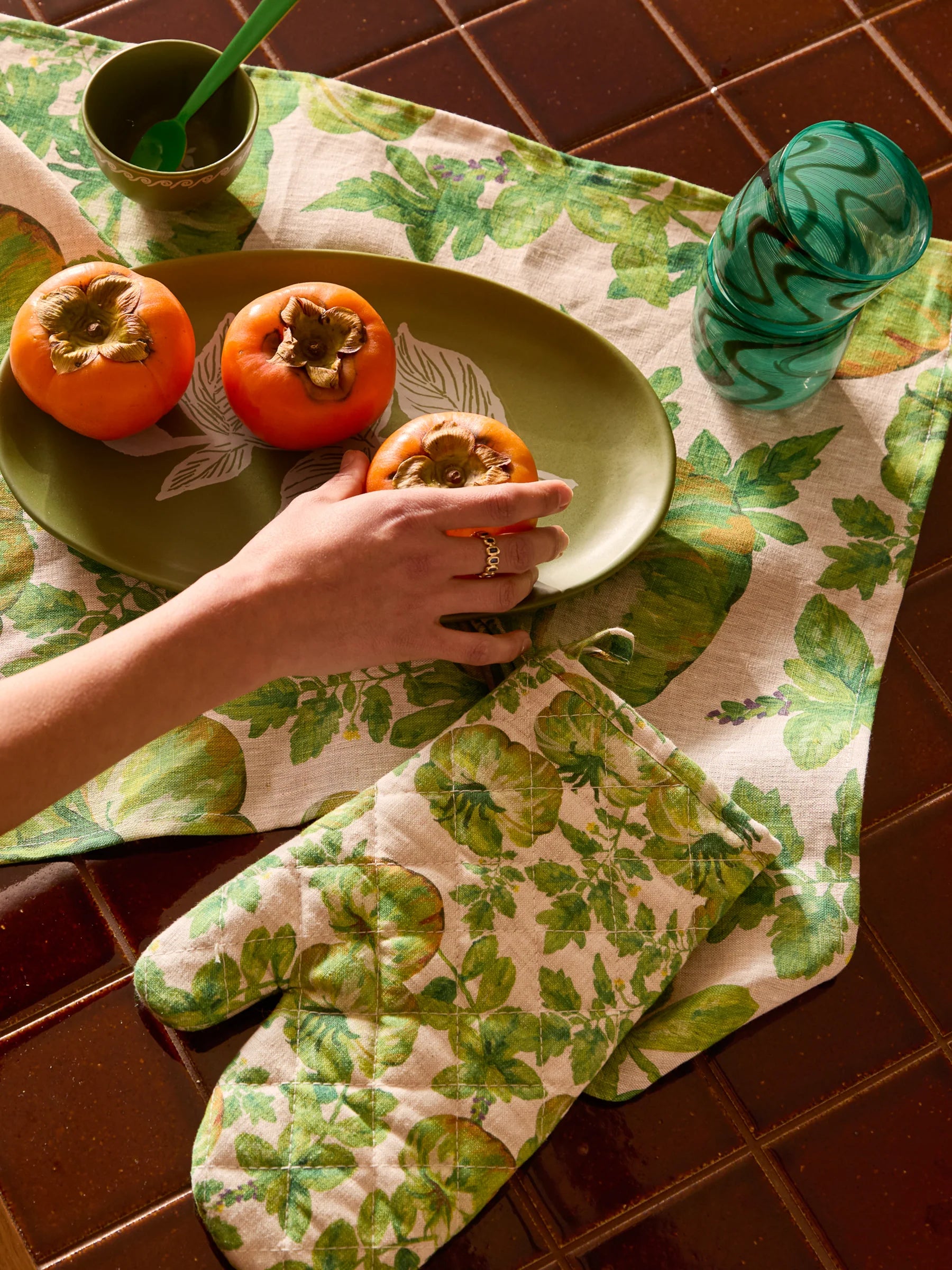 Oven Mitt - Heirloom Green