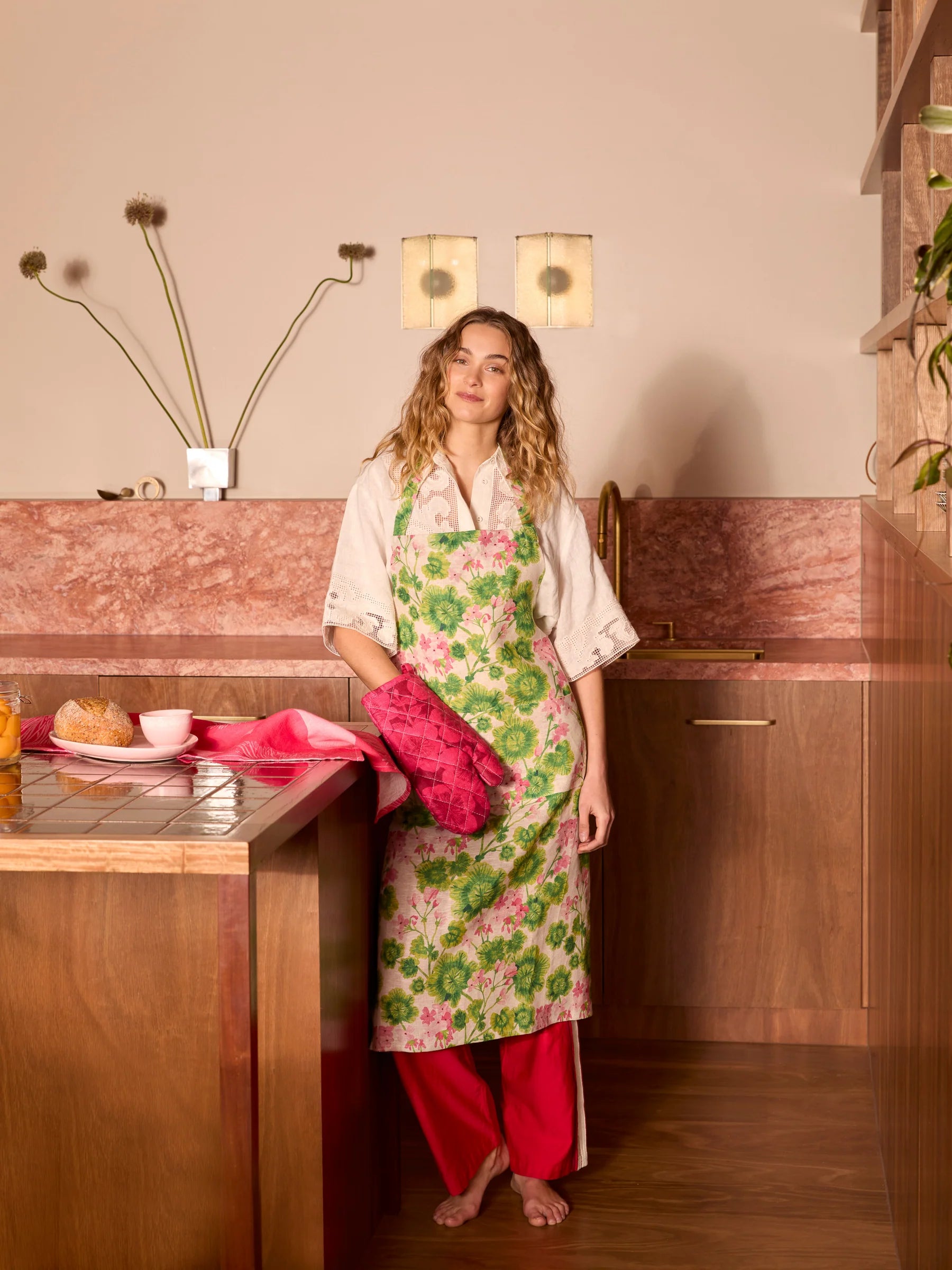 Oven Mitt- Jardin Cerise