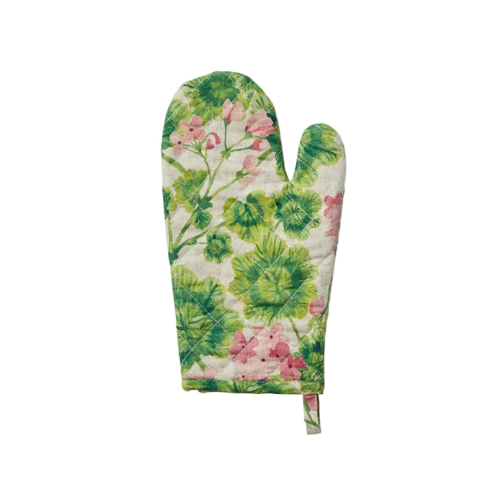 Oven Mitt- Geranium
