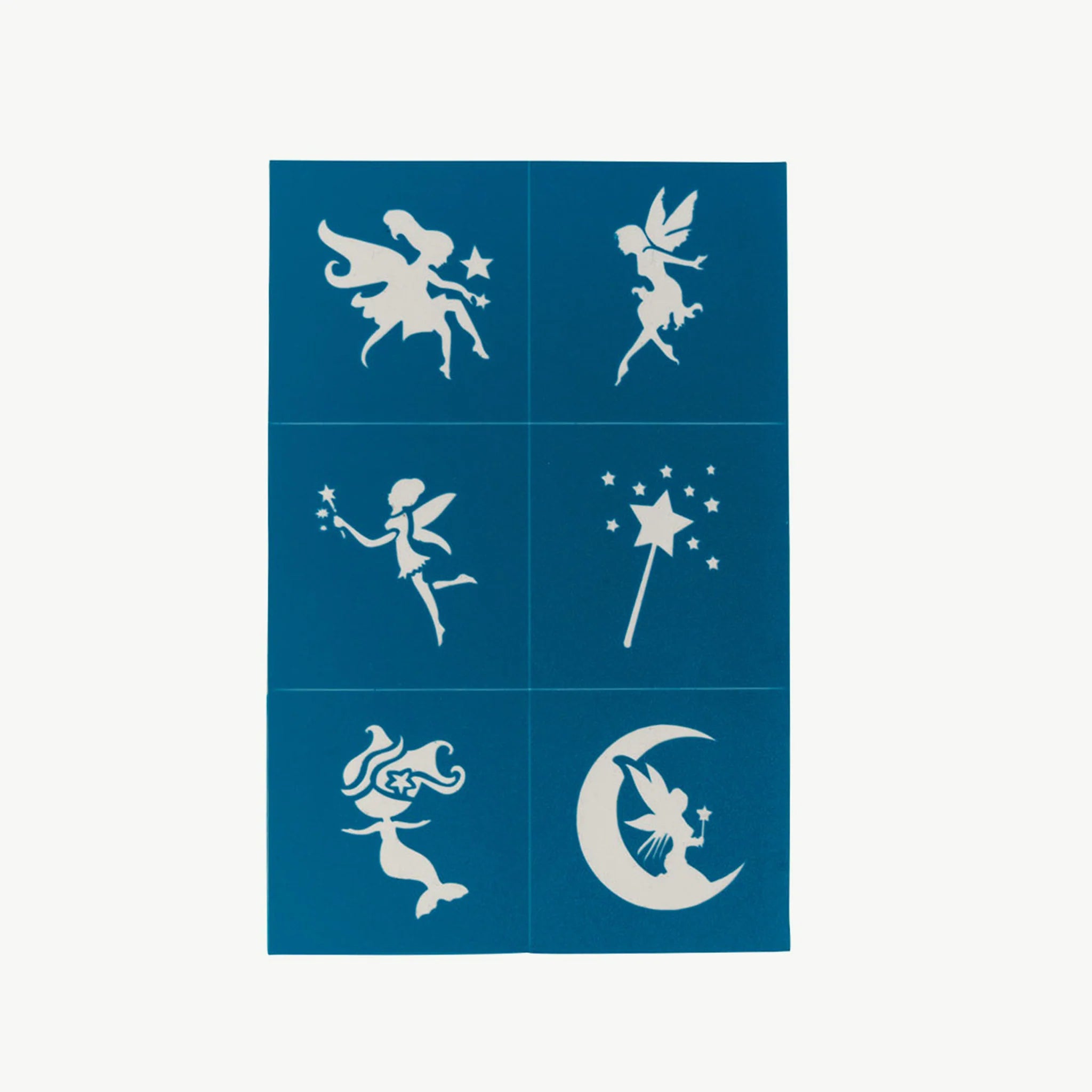 Oh Flossy Teal Reuseable Adhesive Face & Makeup Stencils