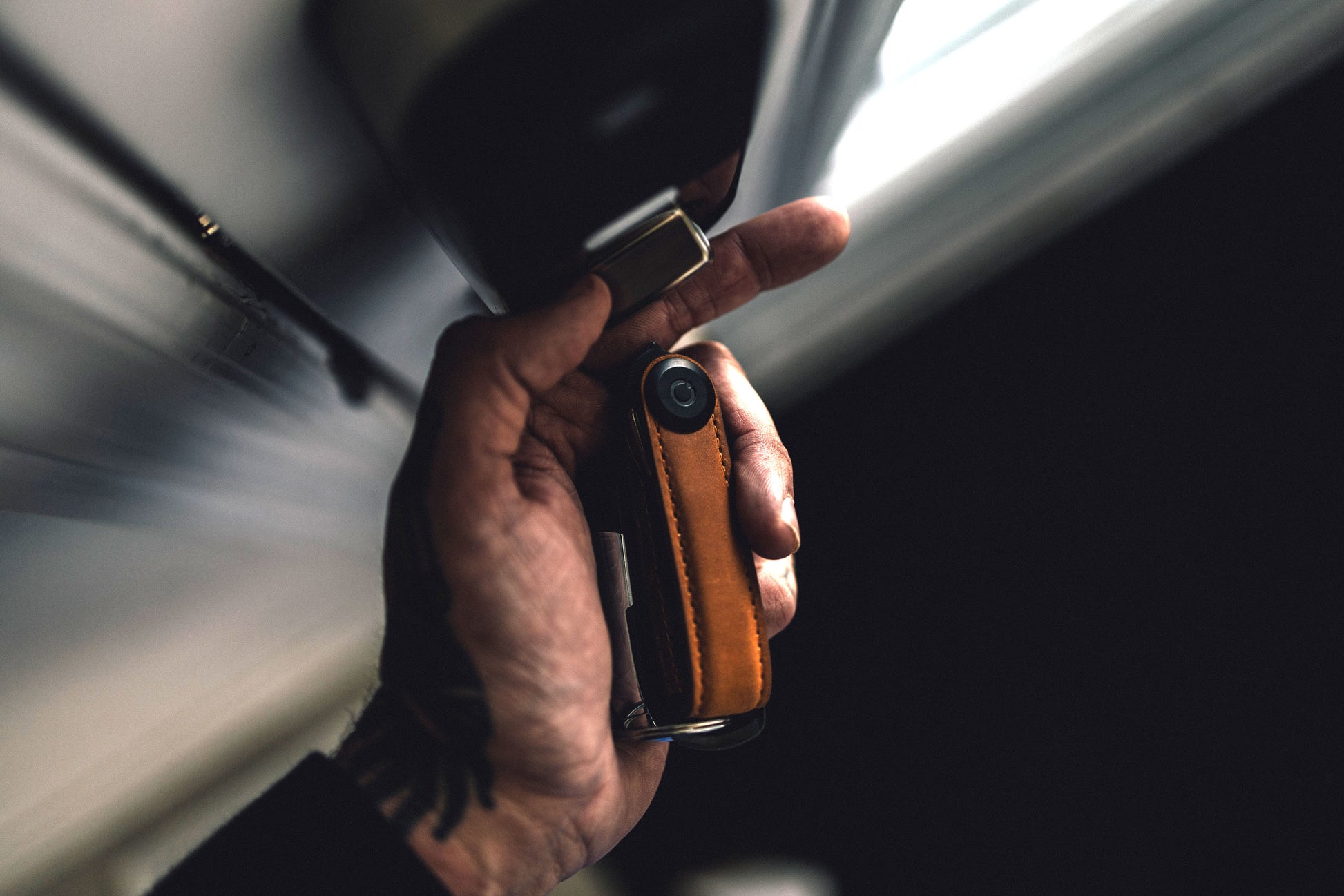 Key Organiser Crazy Horse Leather - Chestnut