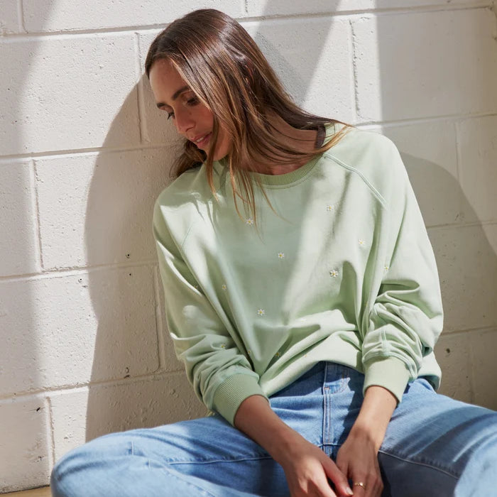 Patti Sweatshirt - Grape Green