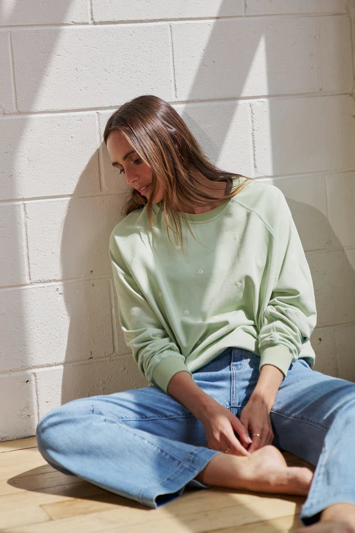 Patti Sweatshirt - Grape Green