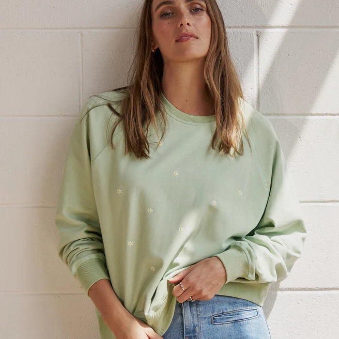 Patti Sweatshirt - Grape Green