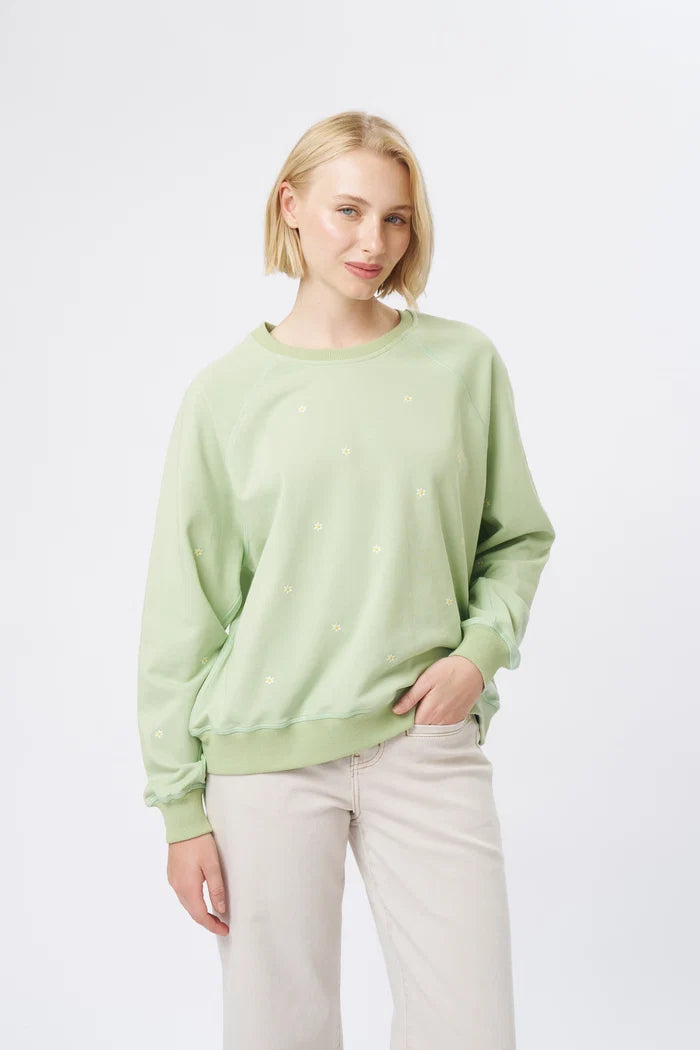 Patti Sweatshirt - Grape Green