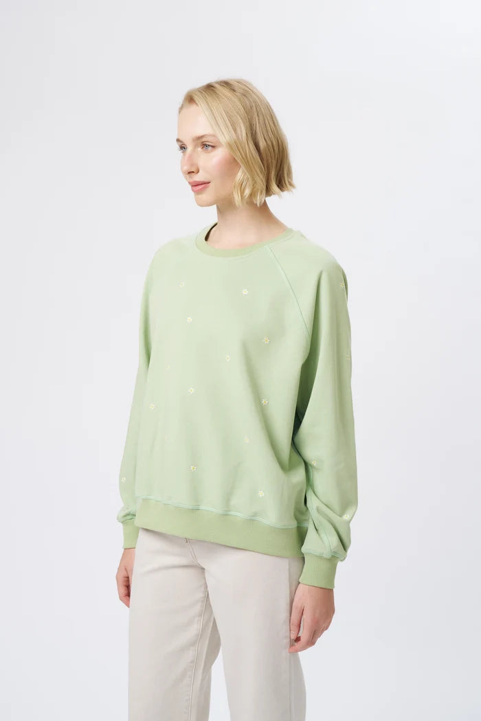 Patti Sweatshirt - Grape Green