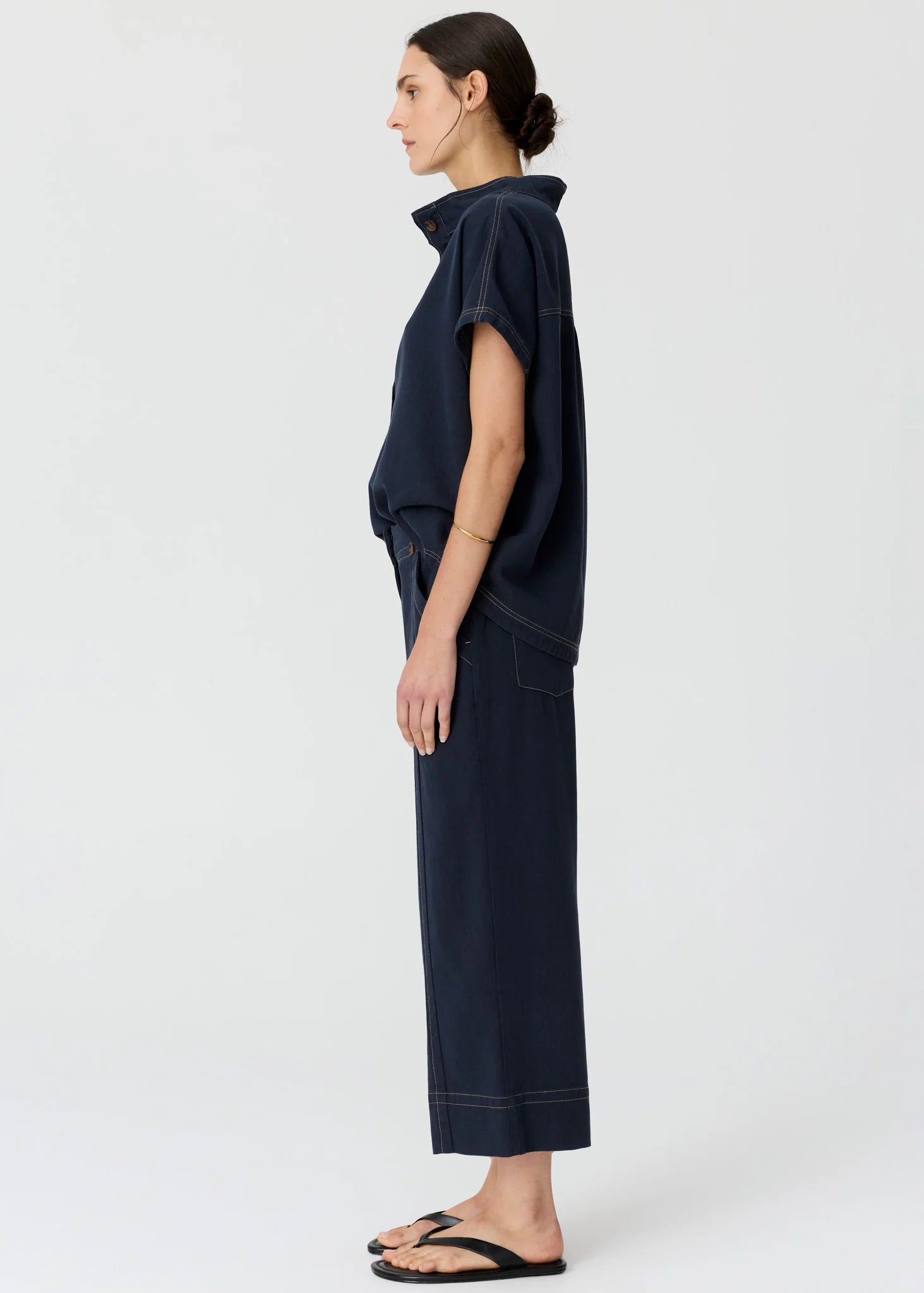Anise Crop Pant - Denim