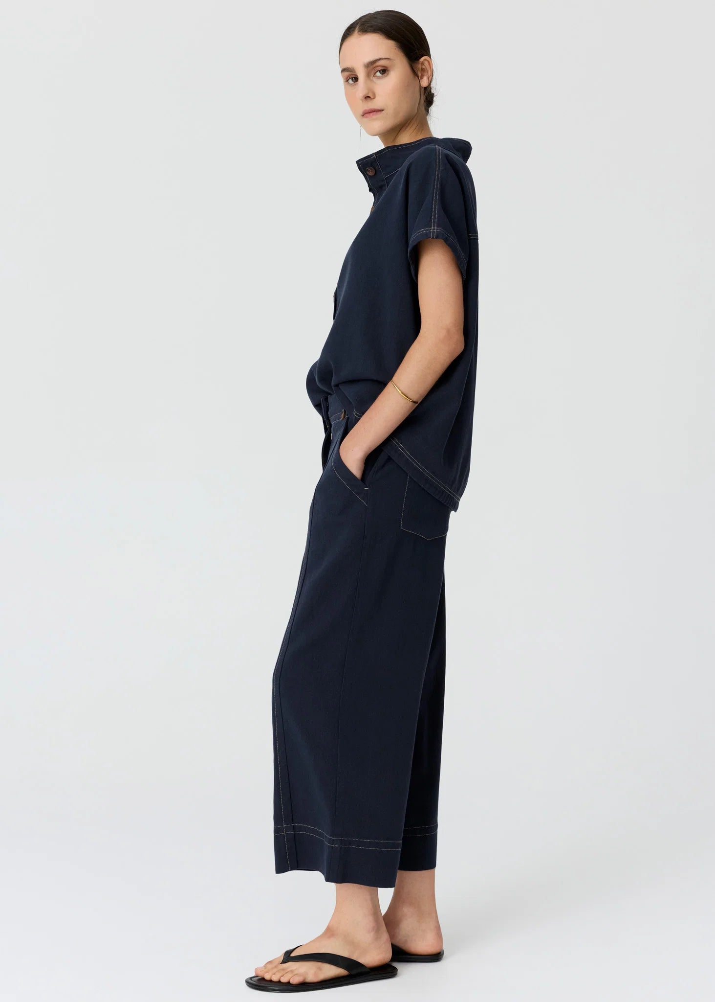 Anise Crop Pant - Denim