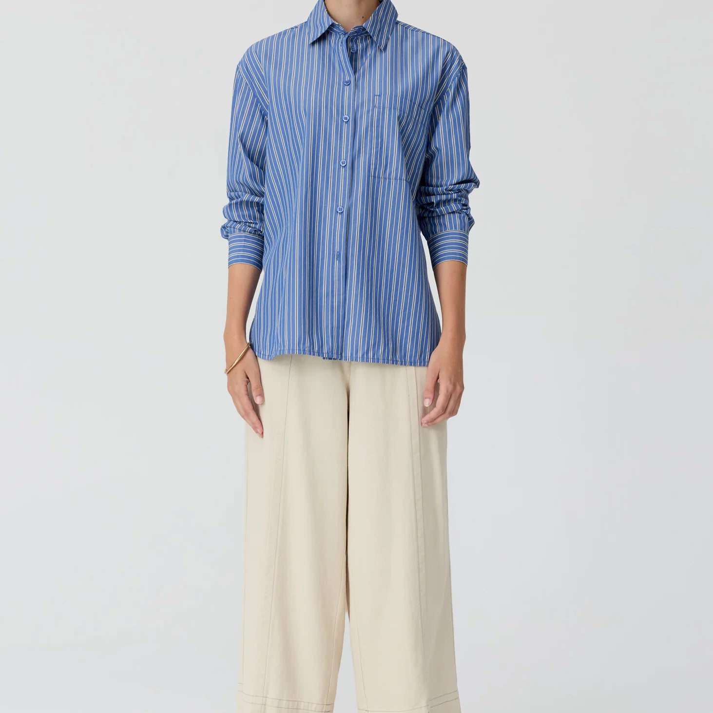 Aubin LS Shirt - Blue Butter
