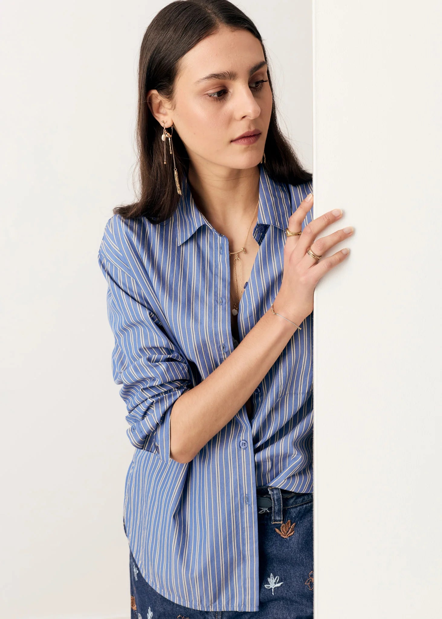 Aubin LS Shirt - Blue Butter
