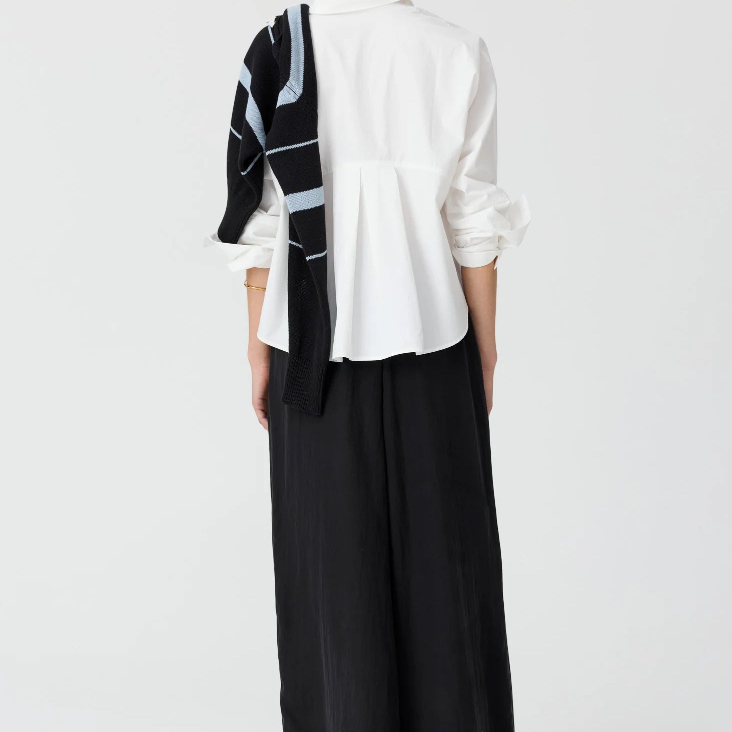 Elina 2 Way Shirt - White