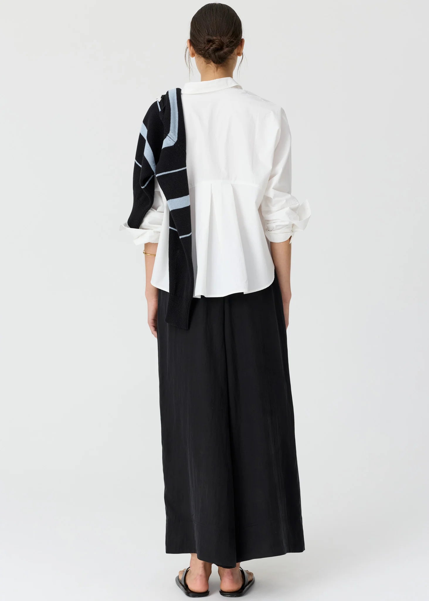 Elina 2 Way Shirt - White