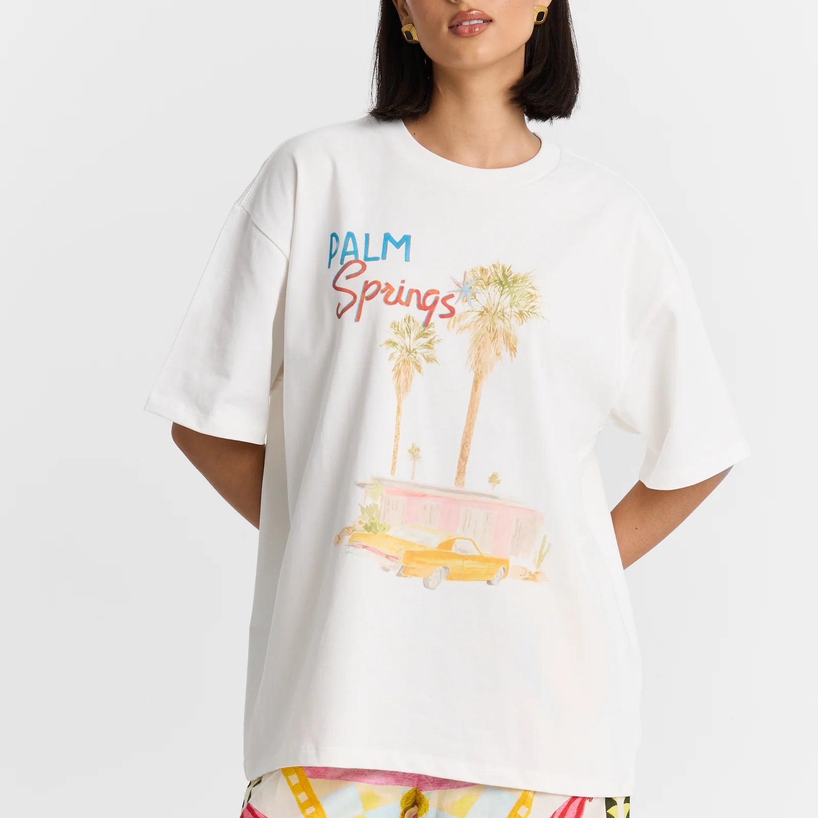 Palmspring Oversized Tee - White