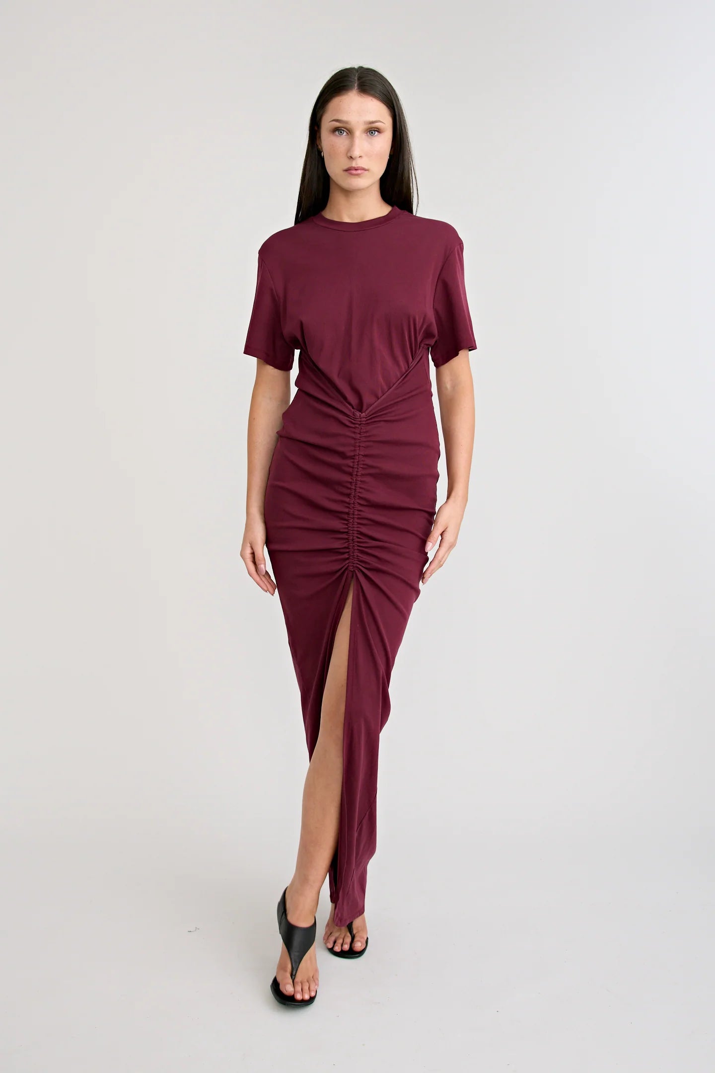 Niko Dress - Burgundy
