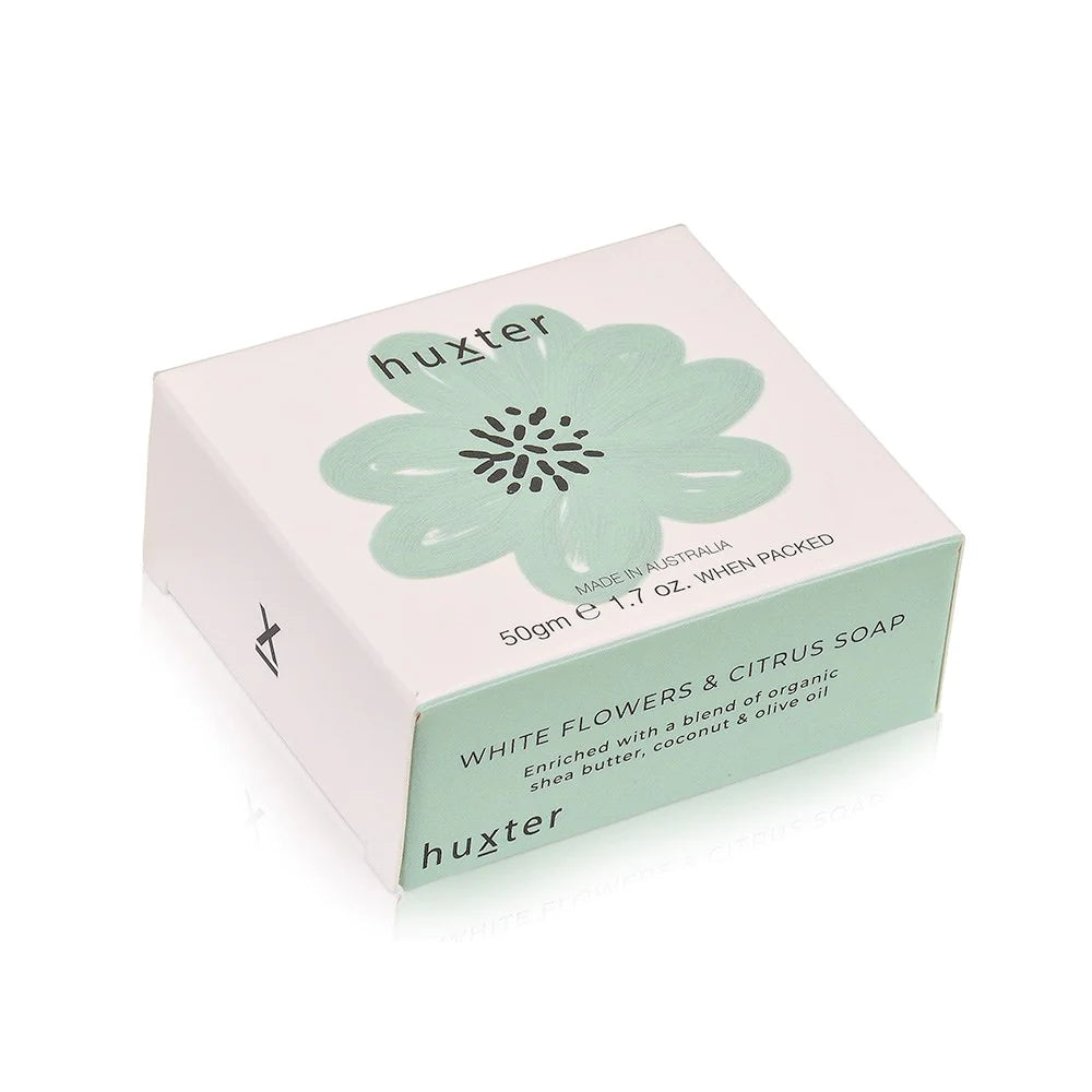 Soap -  Mini Pale Green Flower 50gm