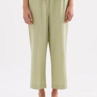 Lounge Linen Crop Pants -Dew