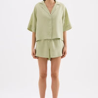 Lounge Linen Shirt - Dew