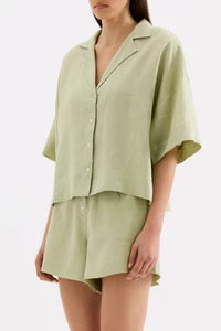 Lounge Linen Shirt - Dew