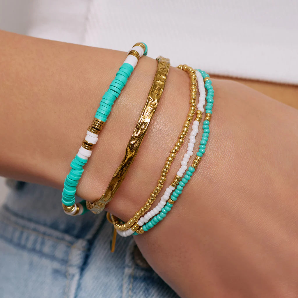 Sunny Gold Bracelet Set - Ocean