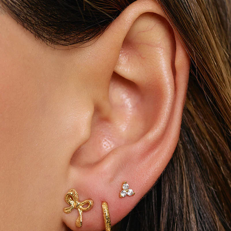 Bowie Gold Stud Earrings