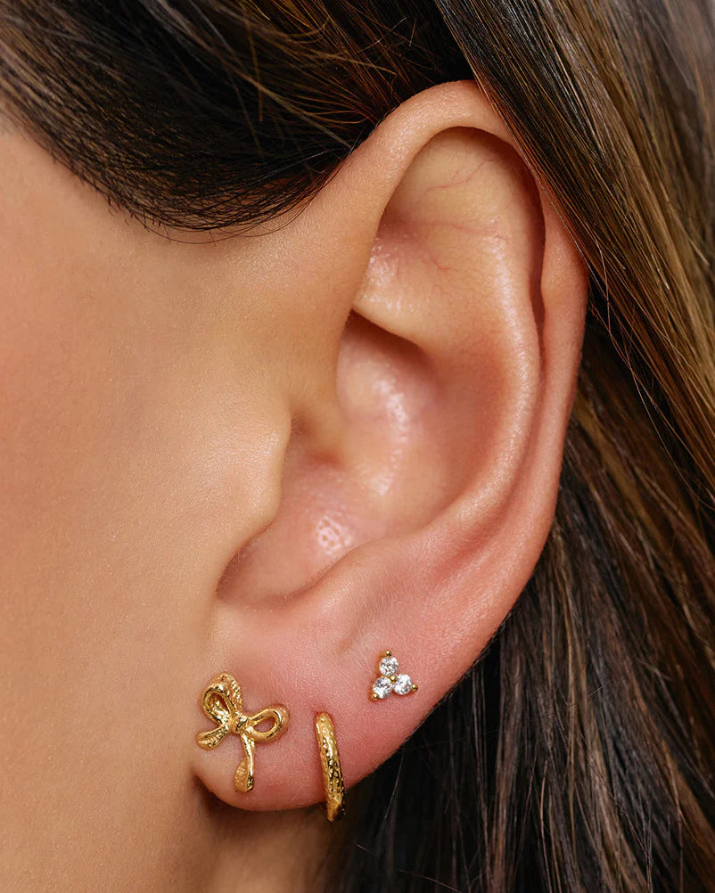 Bowie Gold Stud Earrings
