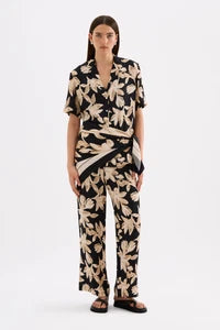 Fleur Cupro Scarf Top