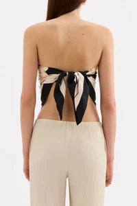 Fleur Cupro Scarf Top