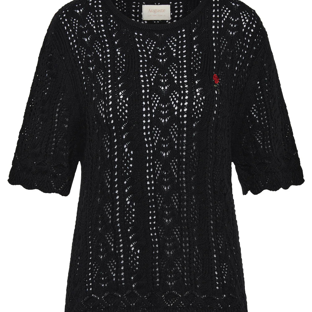 Callen Knit Tee - Black