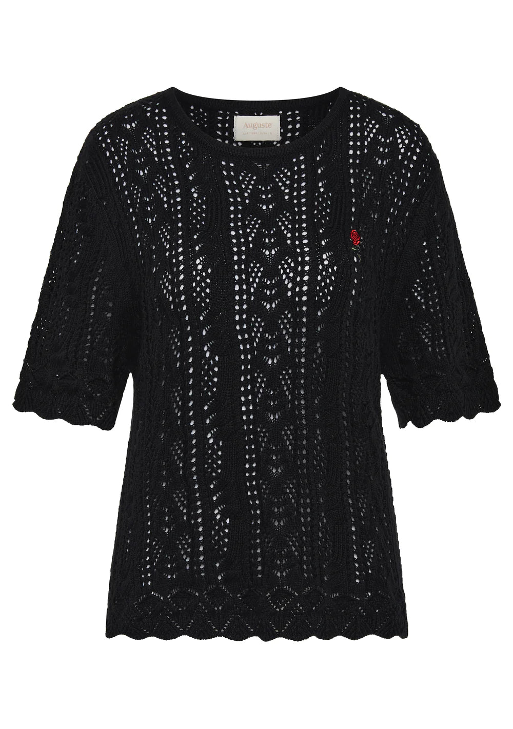 Callen Knit Tee - Black