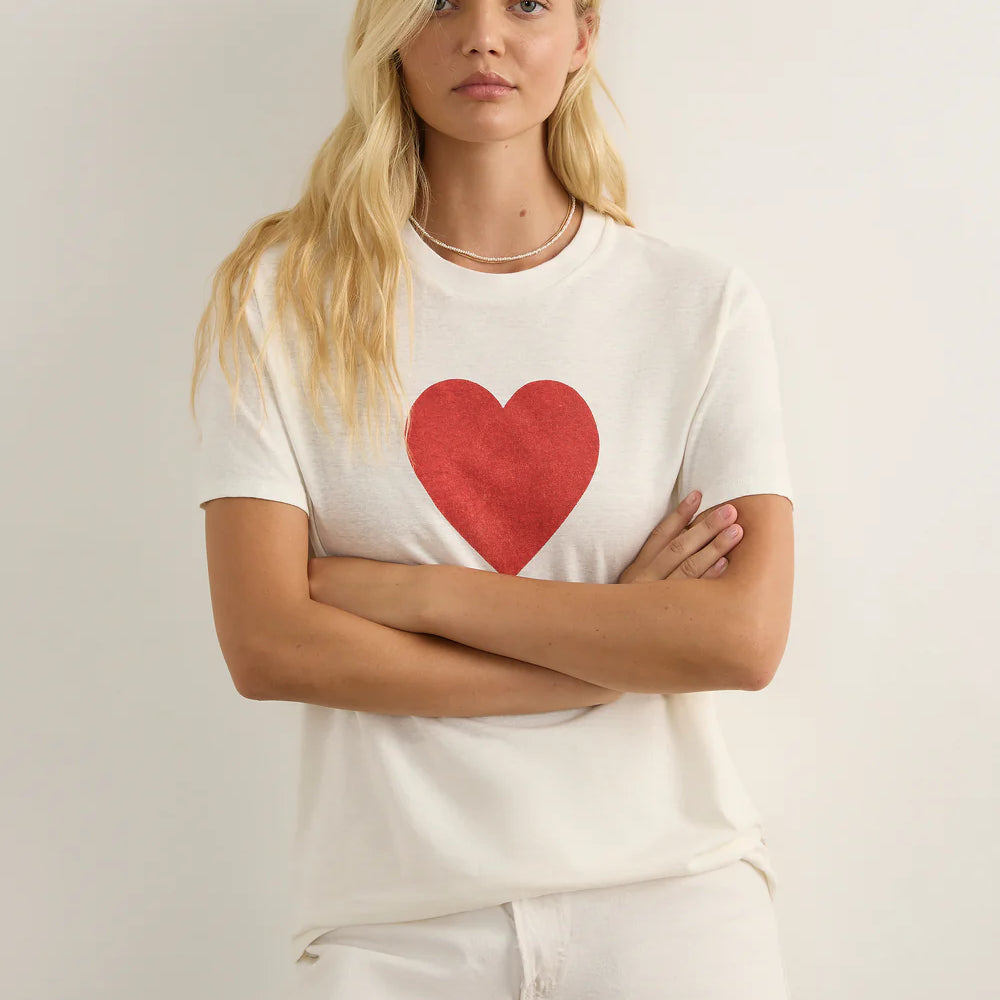 Heart Classic Tee - White