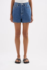 Organic Mom Short - Royal Blue