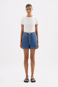 Organic Mom Short - Royal Blue