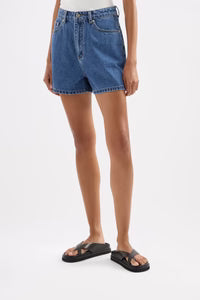 Organic Mom Short - Royal Blue