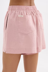 Lounge Linen Shorts - Blush