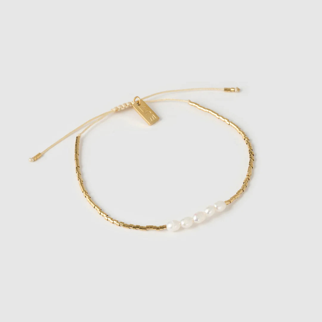 Seline Gold and Pearl Bracelet