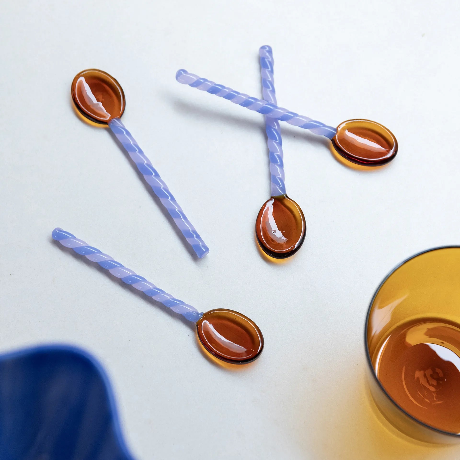 Spoon Duet - Amber - Set of 4