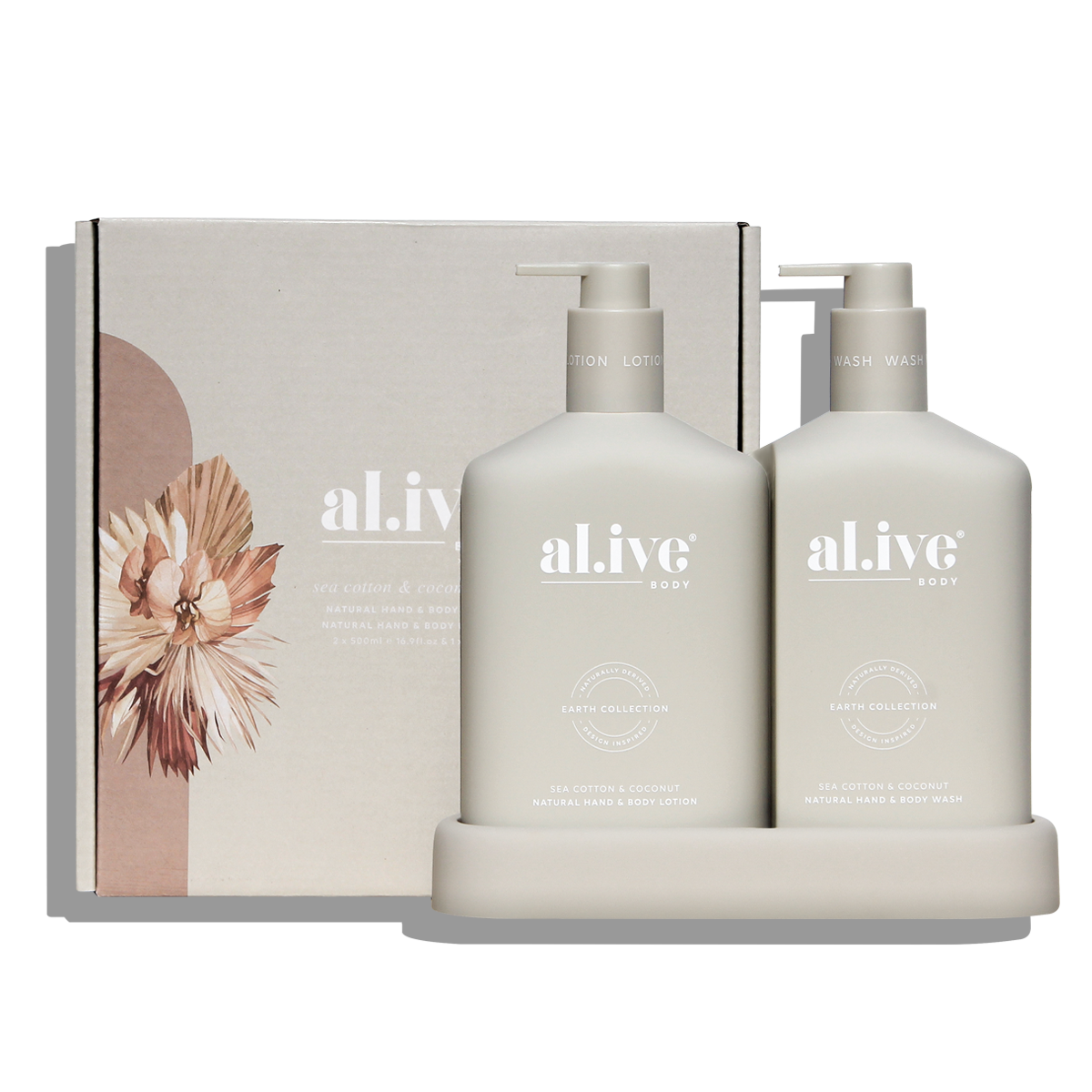 Hand Wash & Body Lotion Duo + Tray - sea cotton & coconut