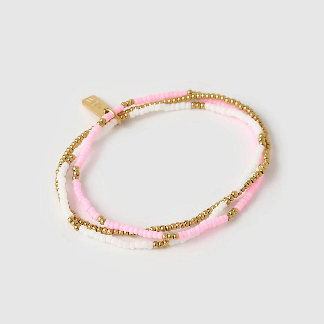 Sunny Gold Bracelet Set - Berry