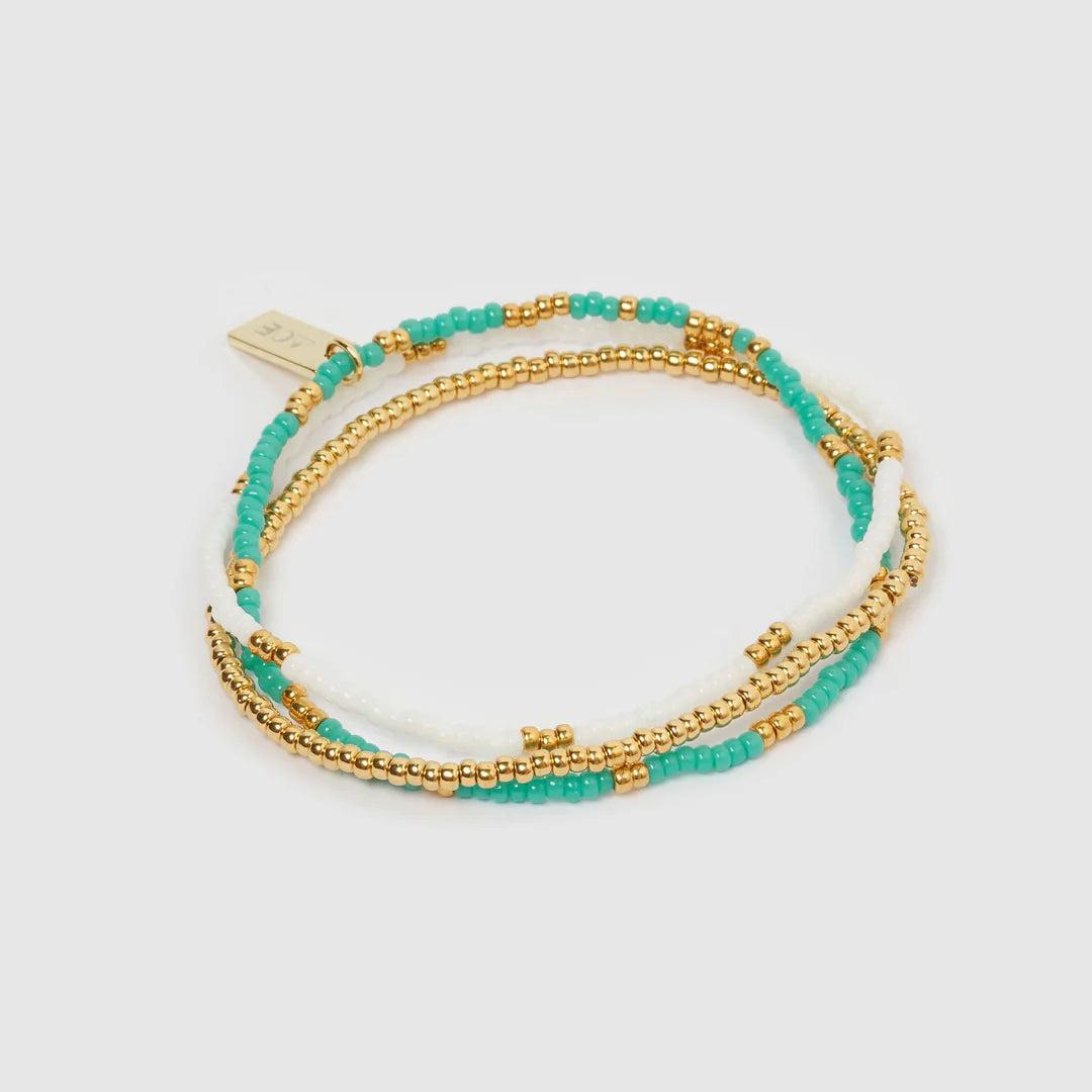 Sunny Gold Bracelet Set - Ocean
