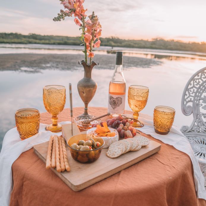 Goblet/Set of 2 - amber