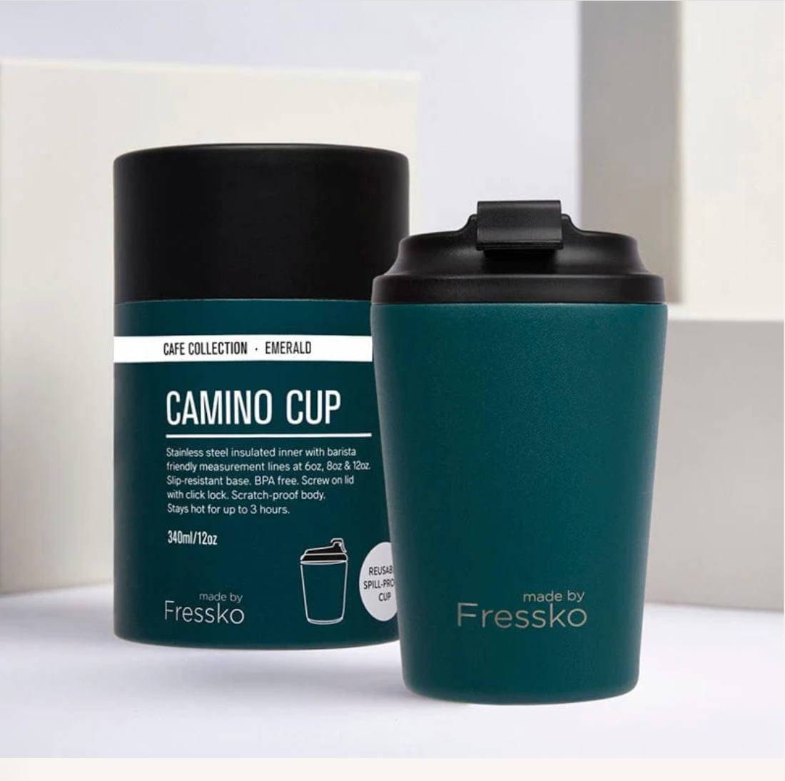 12oz Camino Reusable Cup - Emerald