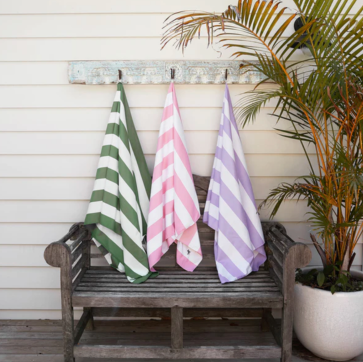 Beach Towel Cabana L - Caymen Olive