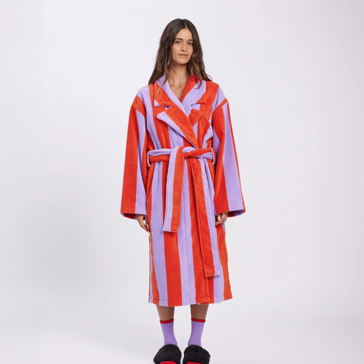 Robe - Grapefruit Stripes
