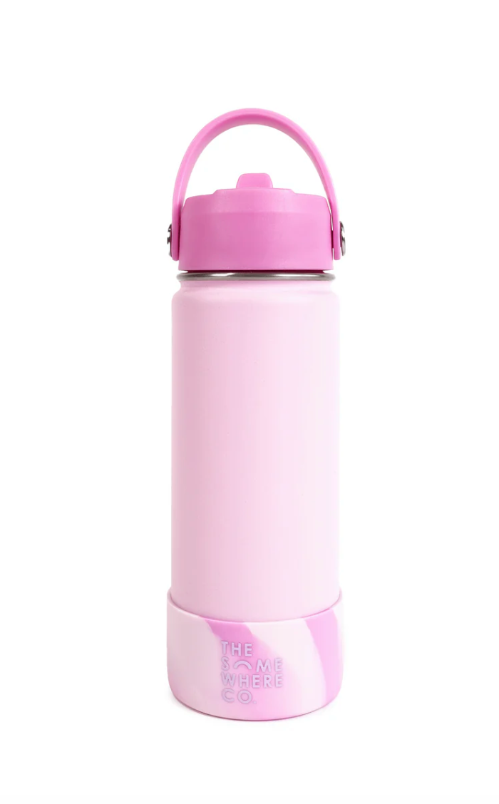 Light Pink Swirl Water Bottle